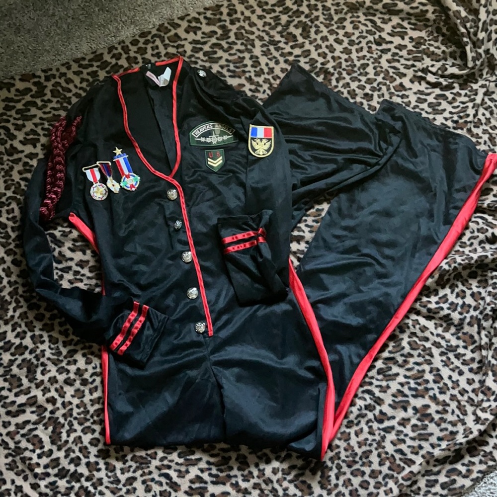Sexy air force costume. Halloween. Pinup. Jumpsuit